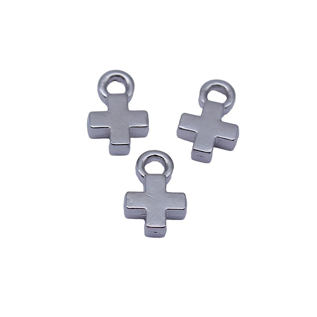 

Classic Cross Charms Multi Color Alloy Pendants For Minimalist Christian Jewelry A31-20pcs-7x10mm