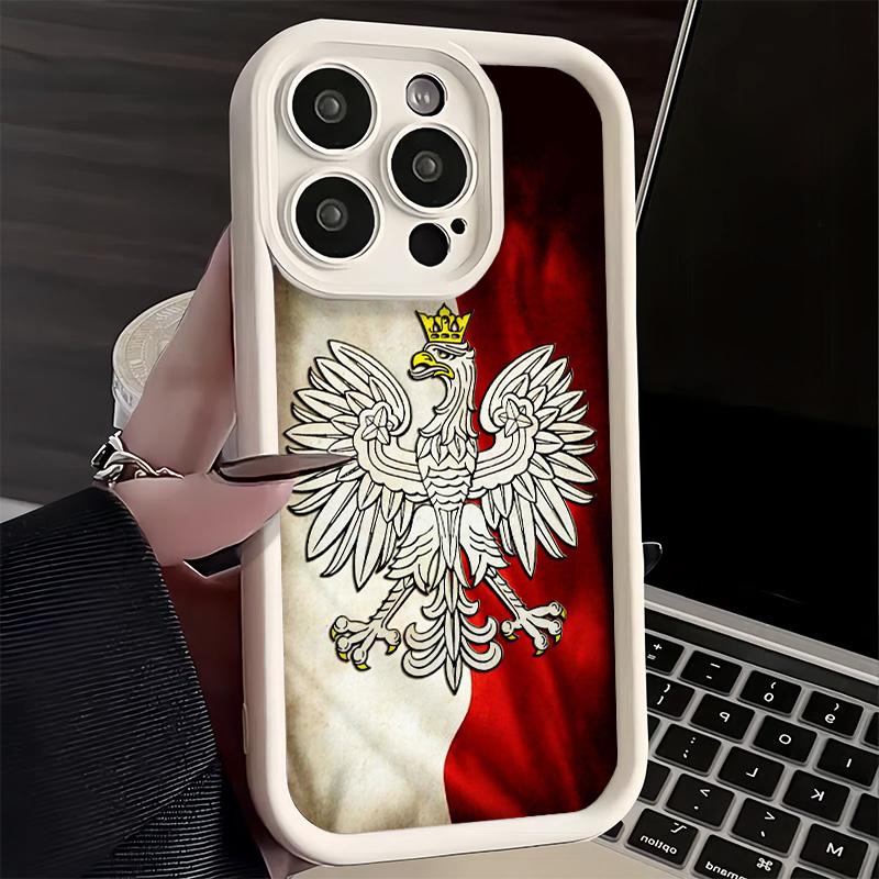 Phone Case for iPhone 17 Air 16E 15 16 Pro Max Poland Flag White Red Cover 14 Plus 13 12 Mini Soft Shell Silicone Fundas