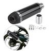 51mm Universal Motorcycle Modified Real Bright Carbon Fiber Exhaust Muffler Pipe with DB Killer