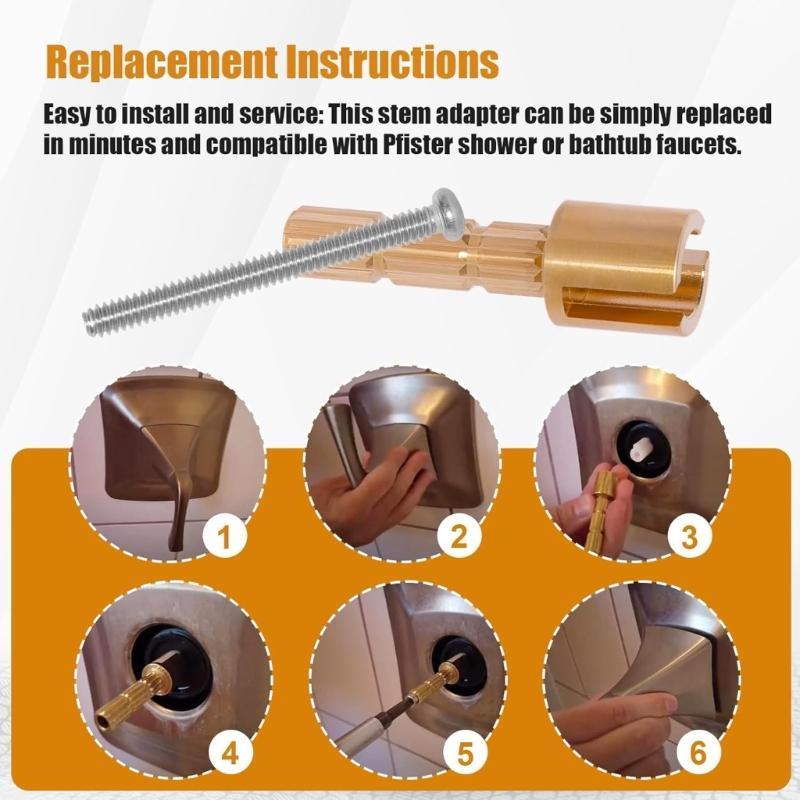 Universelle Ventile Schaftverlängerungsadapter Starkes Metall Duschgriffverlängerer 970~0770 Ersatz für Geräteverwendung