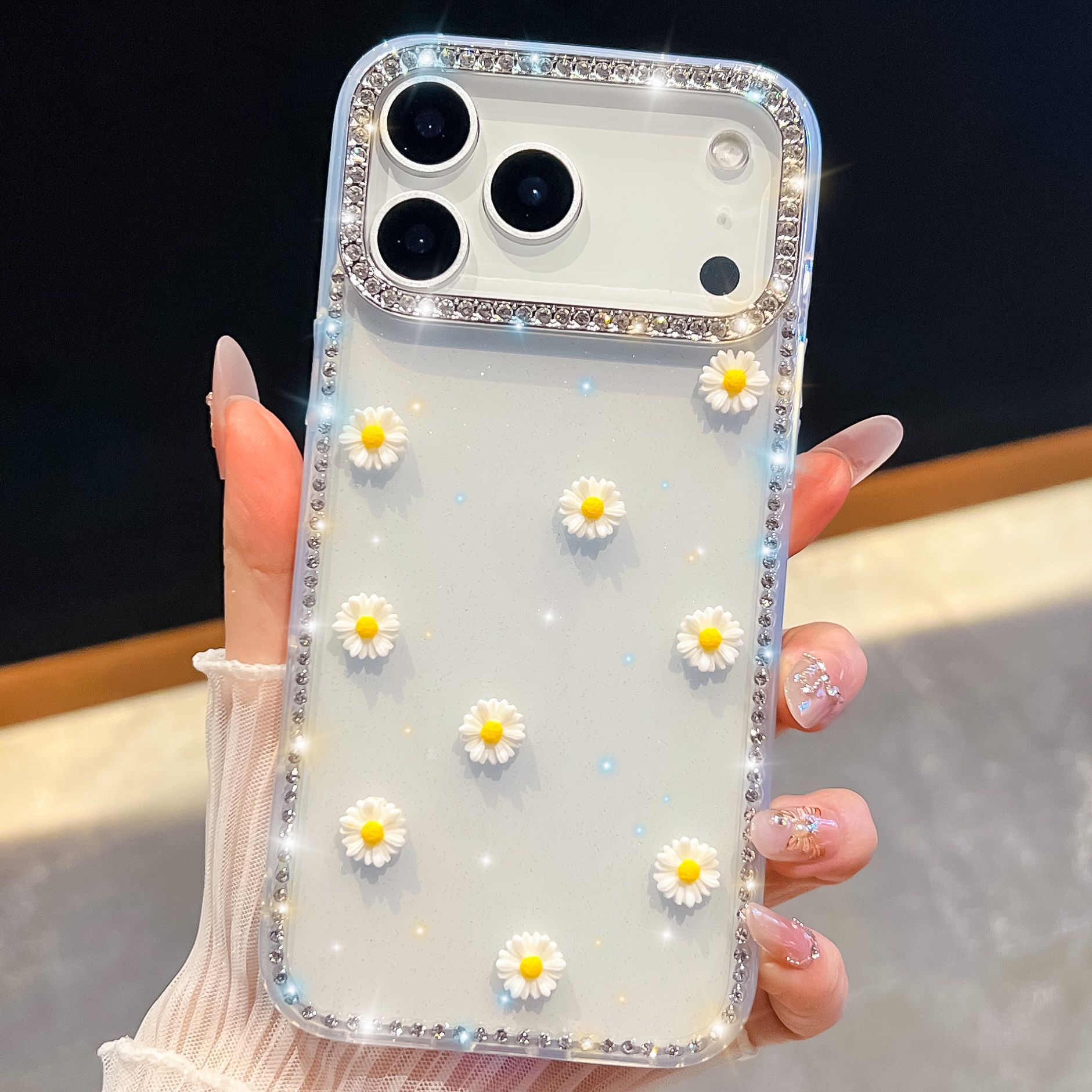 

Luxury Glitter Diamond Xiao Zouju for IPhone17Promax for Apple 16 Glitter Powder 15 All-Inclusive 14 Mobile Phone Case For iPhone17