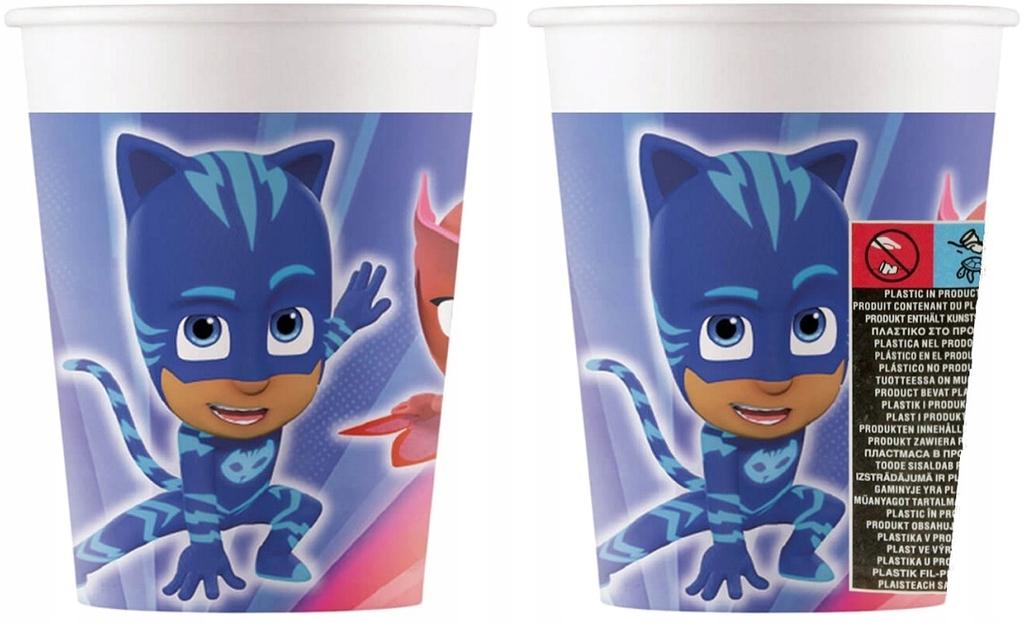 Kubeczki Papierowe Pidżamersi Pj Masks 200Ml 8Szt.