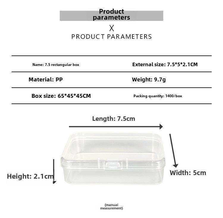 Caja de exhibición y almacenamiento de hardware de plástico transparente