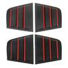 Side Window Louver Rustproof Simple tallation Anti Scratch Air Vent Scoop Shades Cover Blind 1 Pair Professional for Car