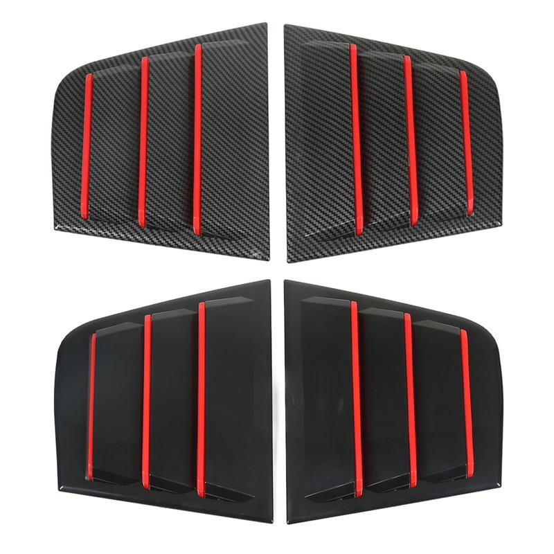 Side Window Louver Rustproof Simple tallation Anti Scratch Air Vent Scoop Shades Cover Blind 1 Pair Professional for Car