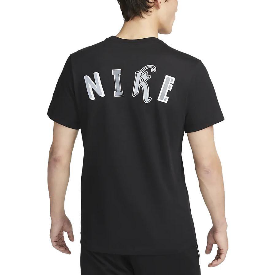 Nike T Shirts Men's Black Crew Neck Moderate Straight Fit FD0047-010