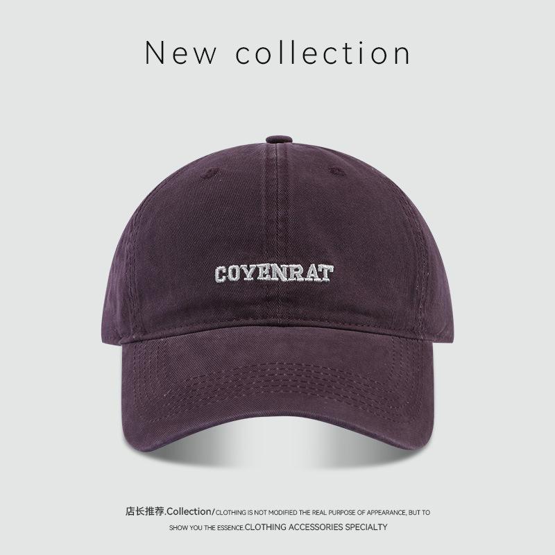 Stylish simple letter embroidery baseball cap street personality sunshade sun protection cap