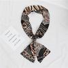 Thin and narrow long silk scarf Double-layer double-sided scarf Simulation silk female Korean version fashionable versatile decorative scarf literary