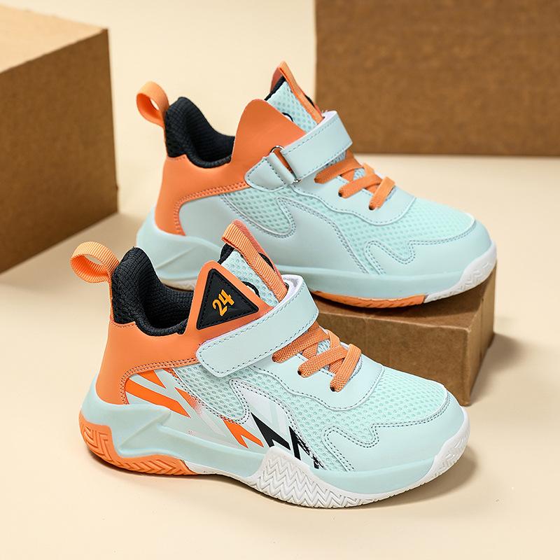 Children's Basketball Shoes 2025 Summer New Professional Training Shoes Boys Sports Shoes Girls Mesh Breathable Children