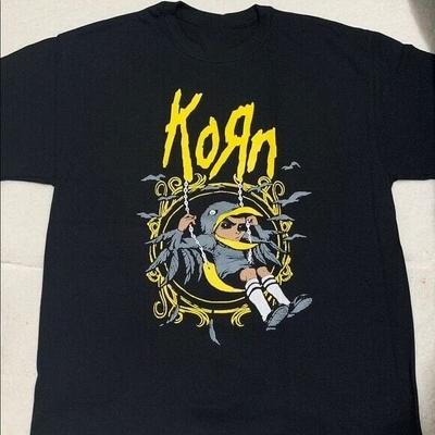 Collection Korn Music Band Short Sleeve Cotton Black All Size Shirt BT170 Unisex T-Shirt