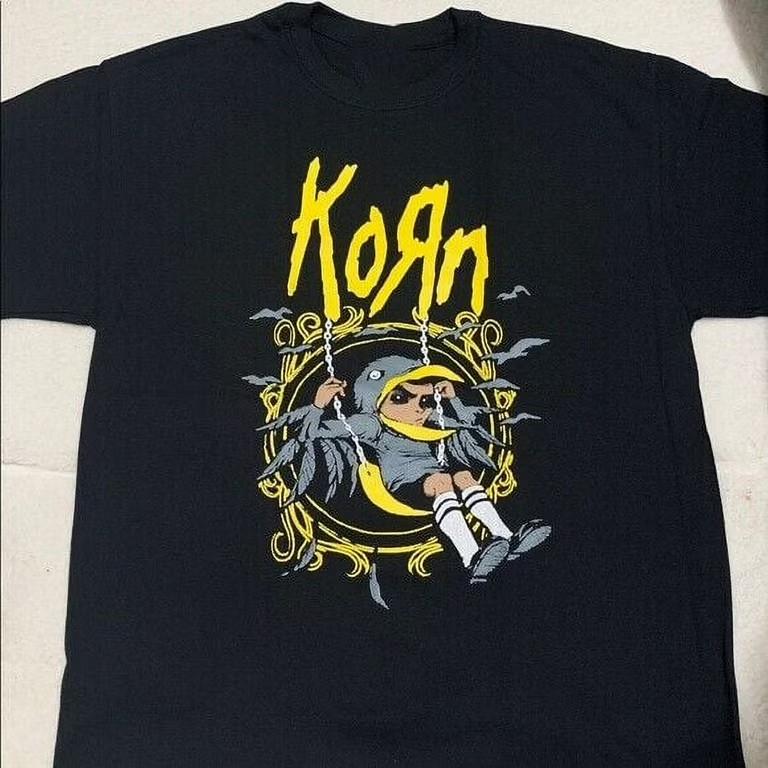 

Коллекция Korn Музыкальная группа Короткий рукав Хлопок Черный Все размеры Футболка BT170 Унисекс Футболка S