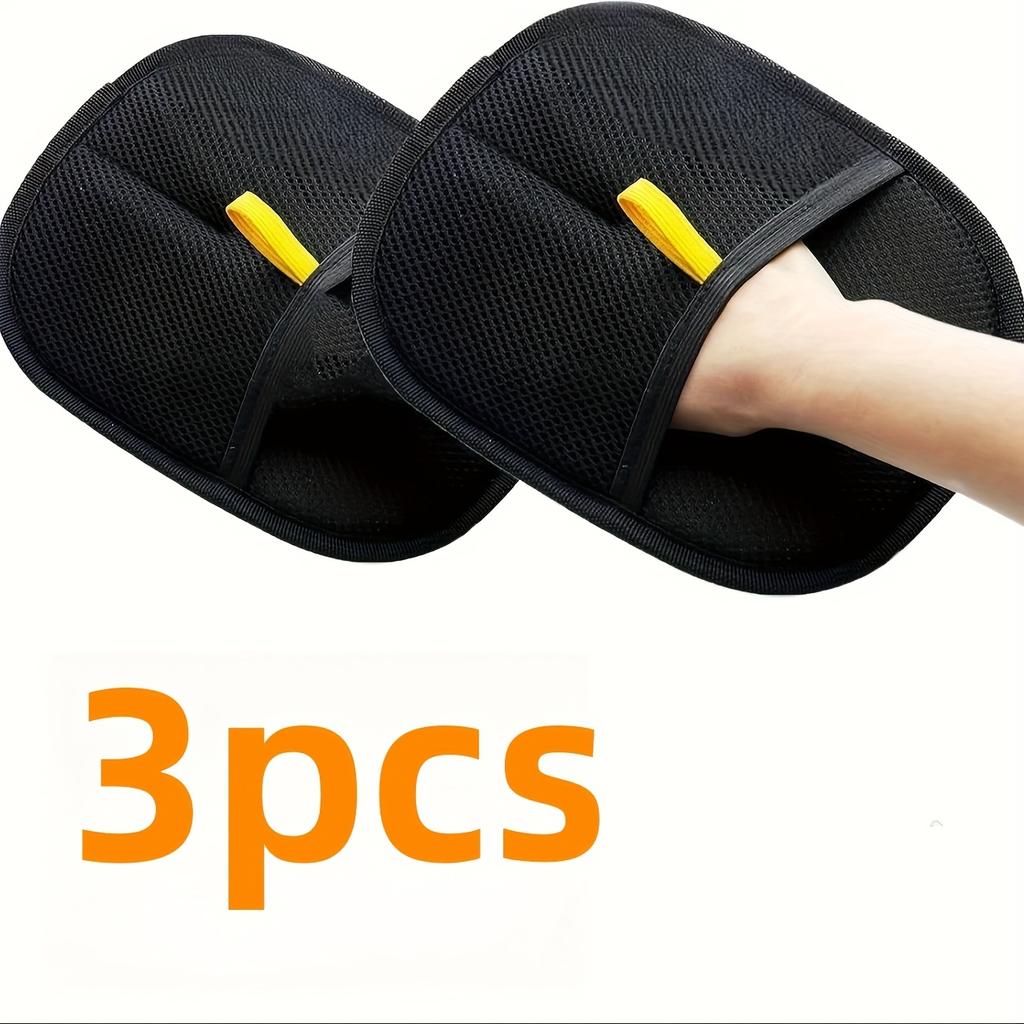 Dual-Sided Static Pet Hair Remover Gloves for Dogs & Cats - Soft Nylon Bristles, Comfortable Hand Fit, Pet Grooming Supplies