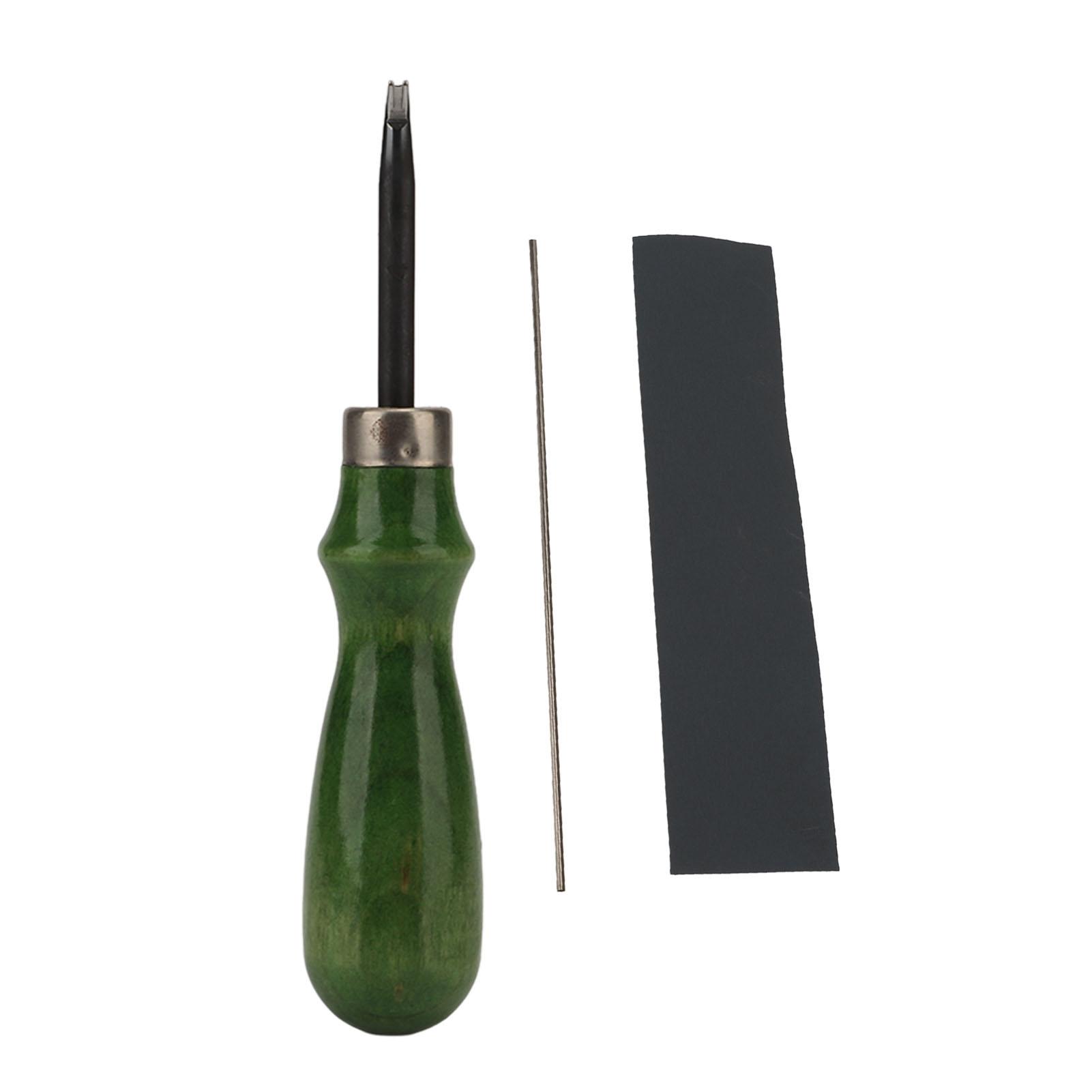 

Кожаный кромочный фаскорез с деревянной ручкой Инструмент для снятия фаски, скоса, резки для DIY кожевенного ремесла