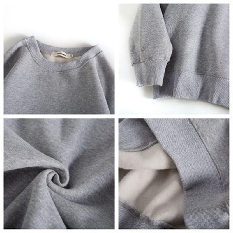Base Layer Hoodie Women Hoodless Thickened Couple Jacket Autumn Winter BF Loose Korean Lazy Style Team Wear