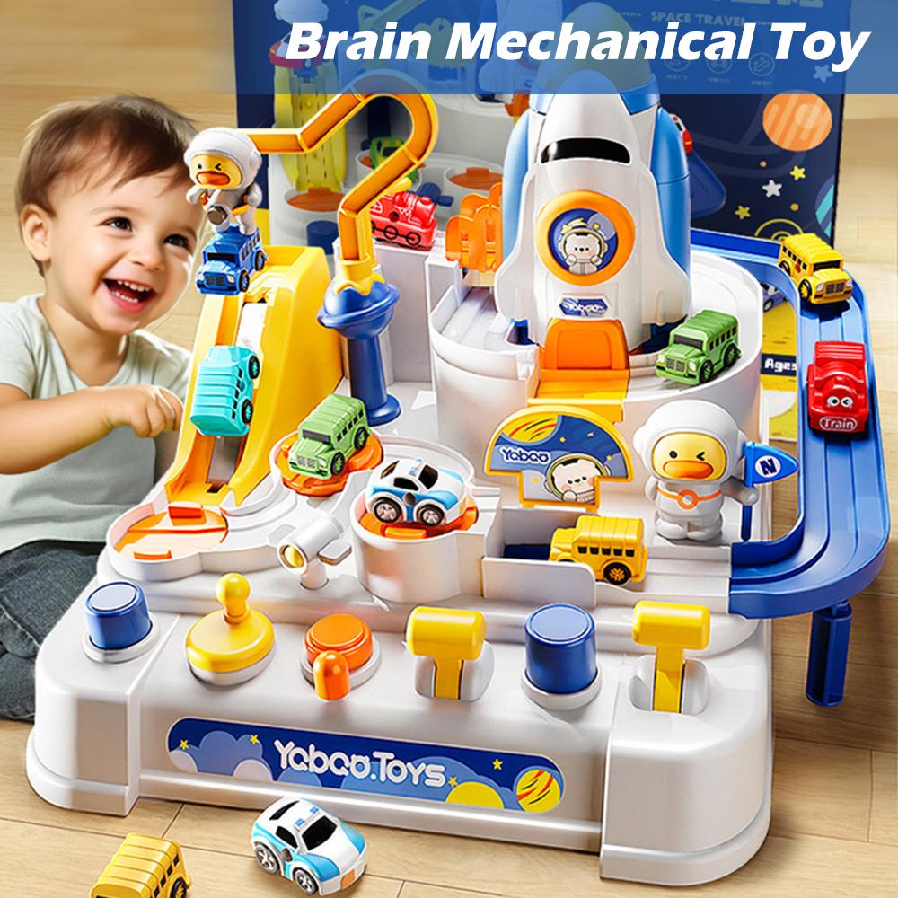Plastic Model Educational Toys Space Rocket Brain Mechanical Toy Interactive Train  Kids Learning