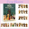 Calendario dell'Avvento in Acrilico con Pug, Gatto, Cavallo, Corgi e Animali, con 24 Decorazioni per Scambio di Regali Natalizi
