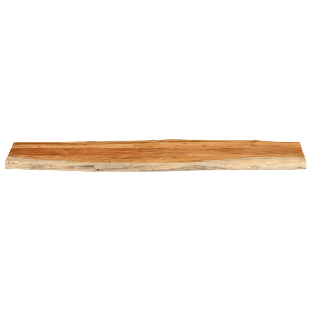 Table Top 180 x 40 x 3.8 cm Rectangular Solid Acacia Wood Live Edge