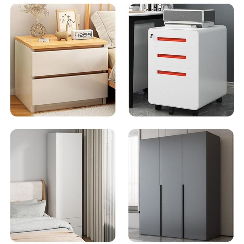 Without Key File Drawer Lock Fingerprint Cabinet Lock With Fast Biometrics Recognition Portable for Home and Office