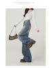 Jeans de Mujer 2026 Primavera de Cintura Alta Pierna Ancha - Estilo Retro, Adelgazantes, de Longitud al Suelo Estilo Guadaña