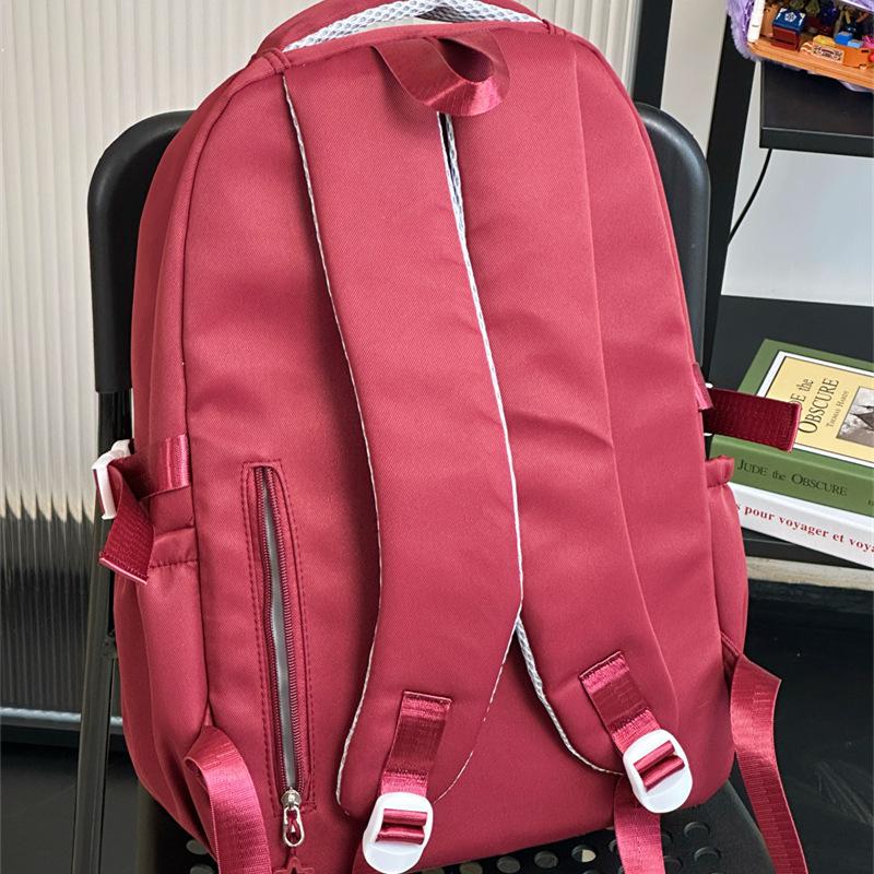 Schoolbag high-value niche students class schoolbag large capacity junior high school students backpack girls multi-layer backpack wholesale