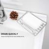 Shower Soap Dish Self-Draining Bar Soap Holder Drain Sponge Rack Stainless Steel Wire Tray For RV Sink Cabinet Dorm Travel