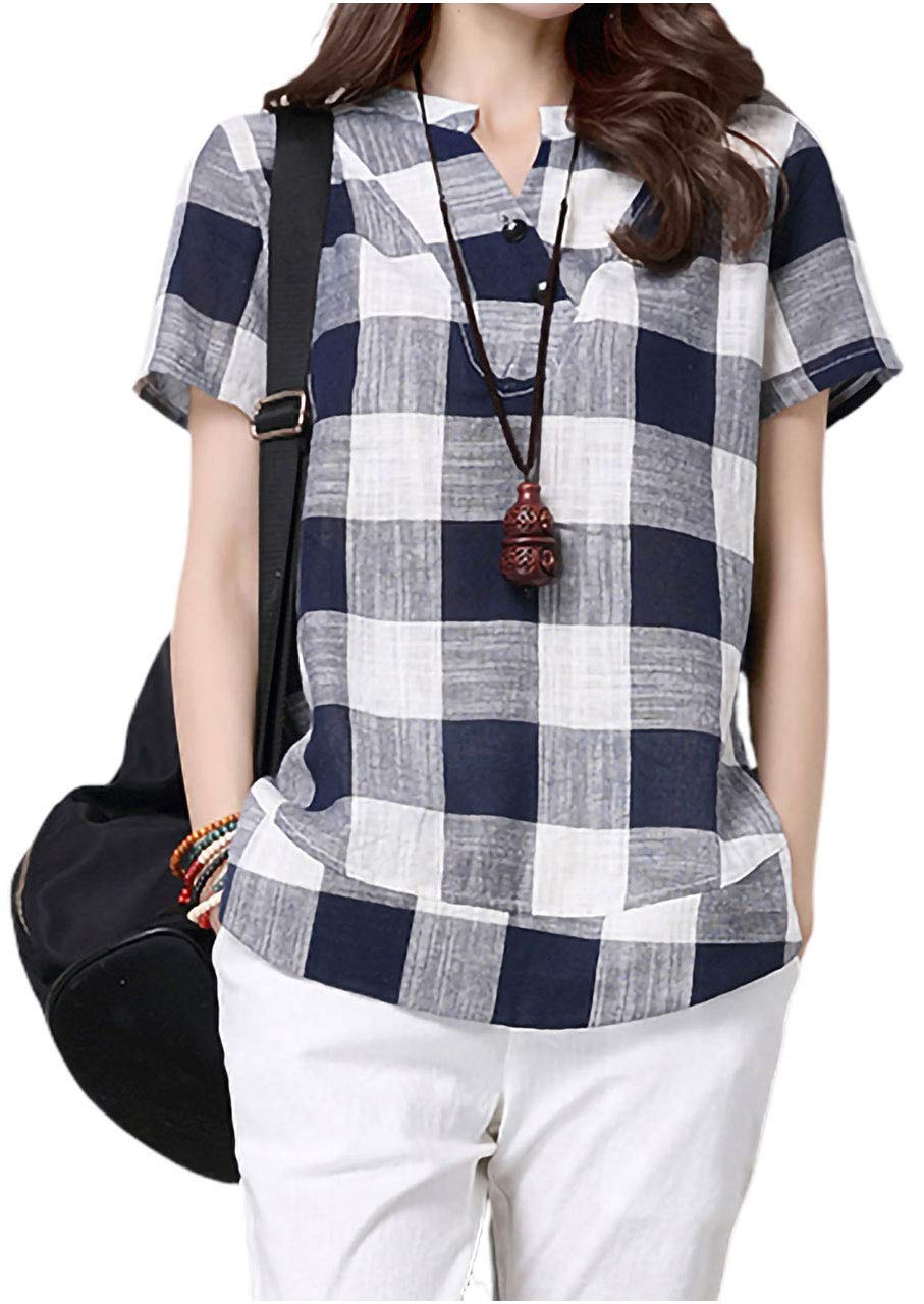 

MR40 NA свободный длинный летний длинный поло без тела хлопок лен 2 лесная девушка [M.Luce] 2XL, рубашка, платье, весна/лето, лето, вещи, шорты, рубашка, мягкий,