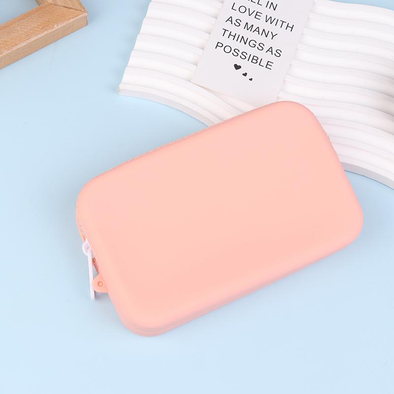 

Силиконовый чехол для хранения, водонепроницаемая сумка для хранения косметики, вместительный, для кемпинга, походов, многоразовый держатель для телефона для сумки Bogg розовый