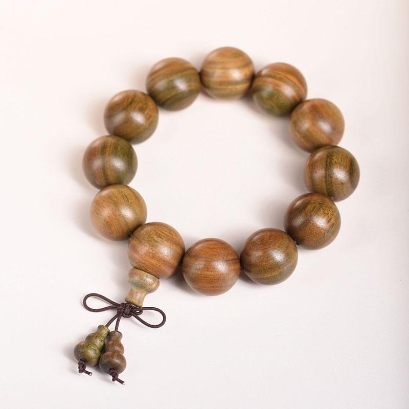 Argentina Agarwood & Green Sandalwood Unisex Prayer Beads Bracelet