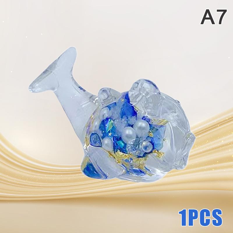 Luminous Little Dolphin Ornament Mini Glow Animal Pendant Micro Garden Craft Landscape Fish Tank Craft Desktop Decoration