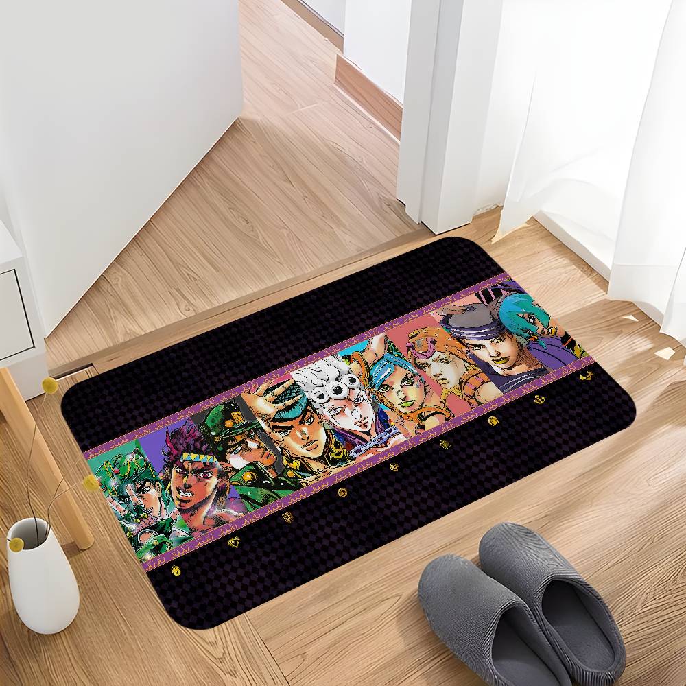 J-JoJo's Bizarre Adventure Teppich Nordischer Stil Haus Fußmatte Badezimmer-Toilettenmatten Schlafzimmer Hotel Dekor Matte