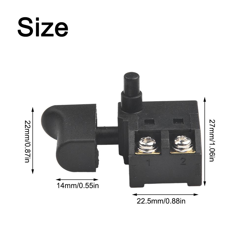 Speed Regulating Switch 250V Trigger Button Switch For Electric Drill Planer Cordless Drill Switch Replacement