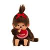 Sekiguchi Monchhichi Premium Standard SS Brown Plush Doll 14cm X 9cm X 7cm