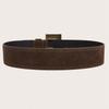 Style Rivet Leather Belt With Alloy Pin Buckle For Casual Outfits And Street Fashion