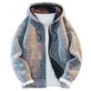 Knitwear Men's Loose Hooded Plus Velvet Thick Sweater Youth Fashion Casual Cardigan Jacket