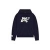 WE11DONE Ss22 Logo Kangaroo Pocket Drawstring Hoodie Unisex Hoodies Dark-Blue WD-TH1-22-622-U-NV