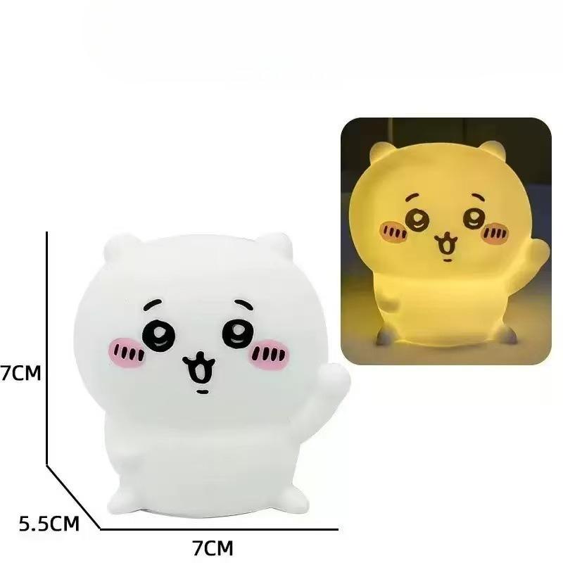 Kawaii Panda Led Night Light Lamp Cute Cartoon Pat Lamp Animal Bedroom Decorative Living Room Dolls Gifts Kids Baby Night Light