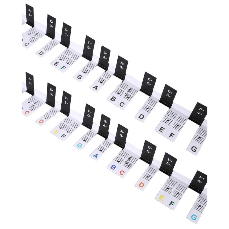 88-Key Piano Keyboard Stickers Beginner Sticker Keyboard Note Labels Marker Piano Notes Guide for Beginners Student