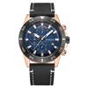 Uhr Herrenuhr Chronograph Kalender Leuchtend Wasserdicht Leder Herrenuhr 572G