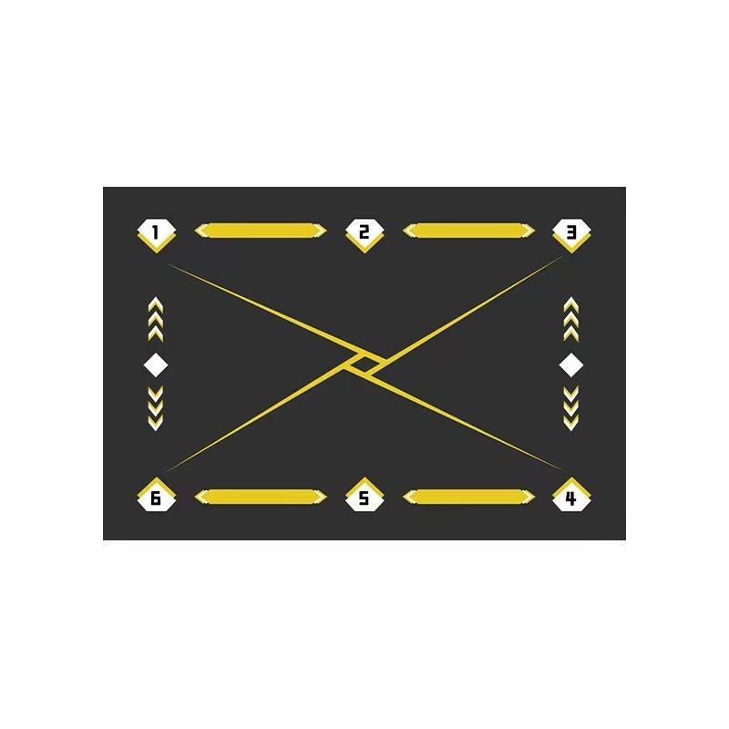 Soccer Training Mat Multi Color Line Markings All Sports Games Football Practice Pad for Indoor Outdoor Use Football Mat