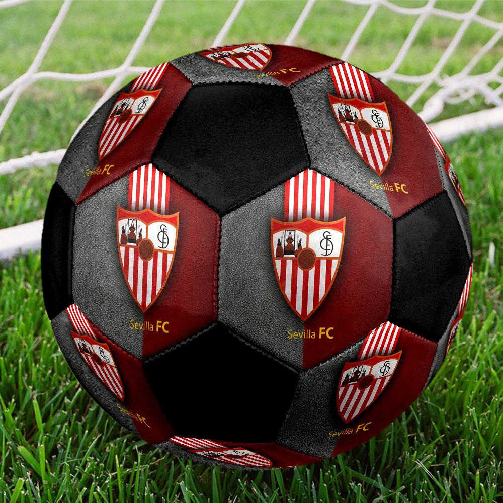 1 PZ poster Sevilla FC formato 5 pallone da calcio PrahaPallone da calcio Indoor Colorato Per Tutte le Età Cucito a Macchina PVC Pronto per la Competizione Durevole Alto Rimbalzo