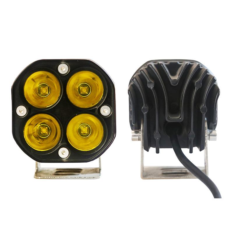 40W Off-road Vehicle A-pillar Spotlight 3 Inches Bright Car Modification Lights Four-leaf Clover Waterproof Led Motorcycle Spotlight