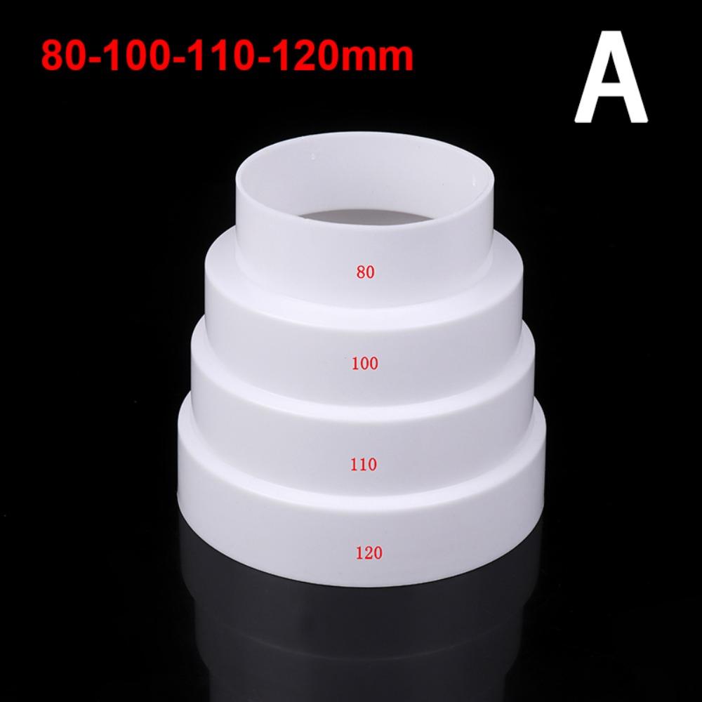 

1Pcs 80/100/110/120/150/160mm Fan Pipe Connector Multi Reducer Extractor Duct Tube New Fan Pipe Type A