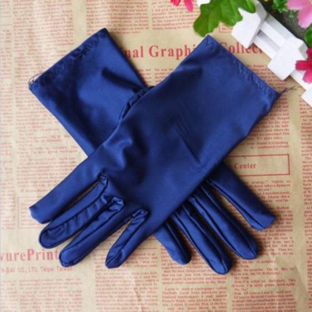Girl Formal Stretch Satin Gloves Party Wedding Gloves