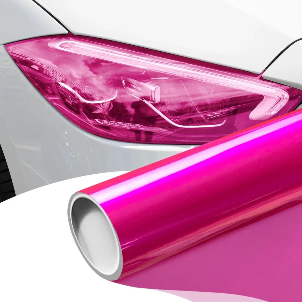 Car Tint Films PVC Headlight Taillight Wrap Cover Decal Waterproof Glossy Sticker Chameleon Color-Changing Film Cars Accessories