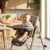 Savro 2-in-1 Folding Baby Highchair With Adjustable Tray And Straps