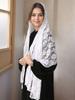 Lace Rose Scarf Long Towel Muslim Hijab Shawls Women Long Wraps Travel Summer Sunscreen Uv Rays Cape Ladies Elegant Turban