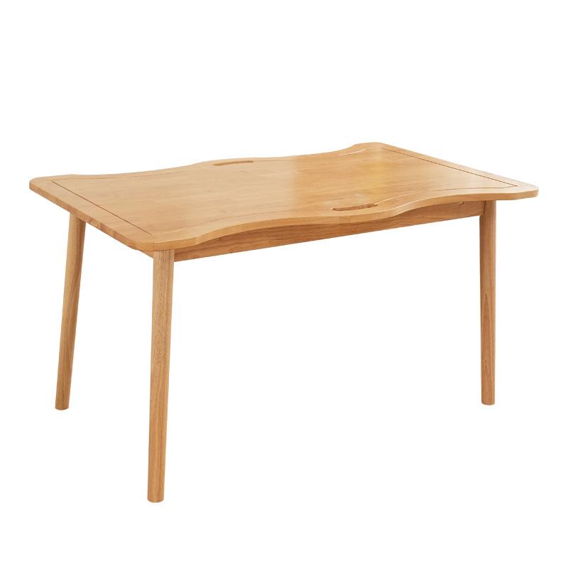 Elderly-Friendly Solid Wood Dining Table & Chair Set for Nursing Homes and Rehabilitation Centers