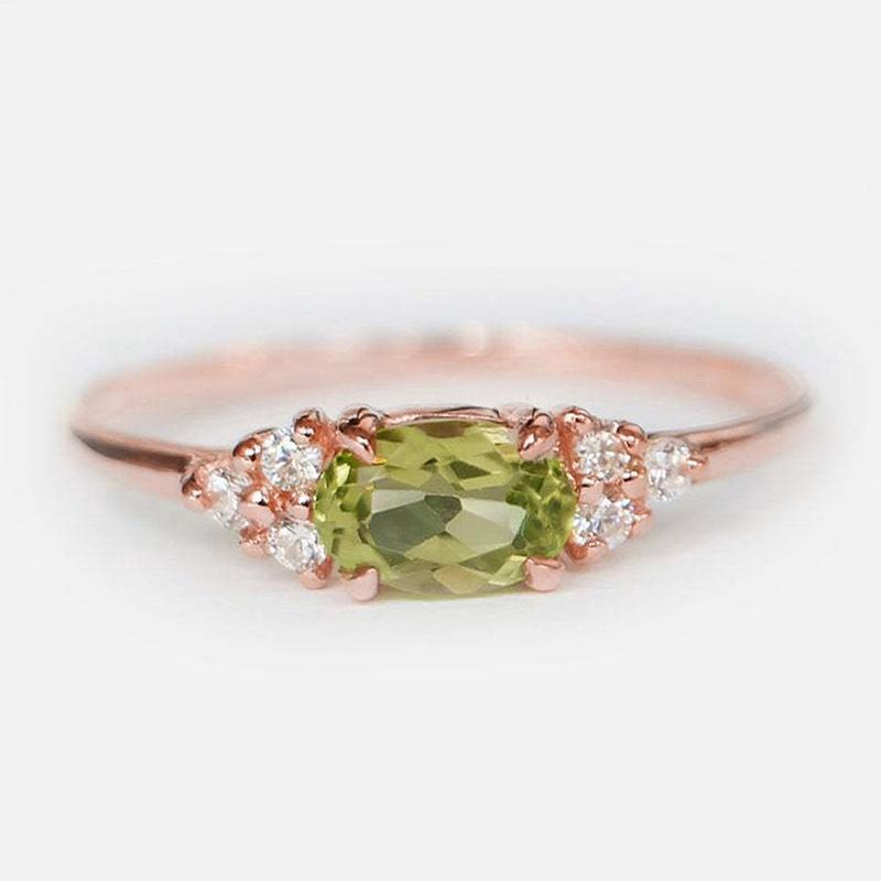 Simple light luxury Korean ring for women, elegant engagement wedding ring, gentle single ring