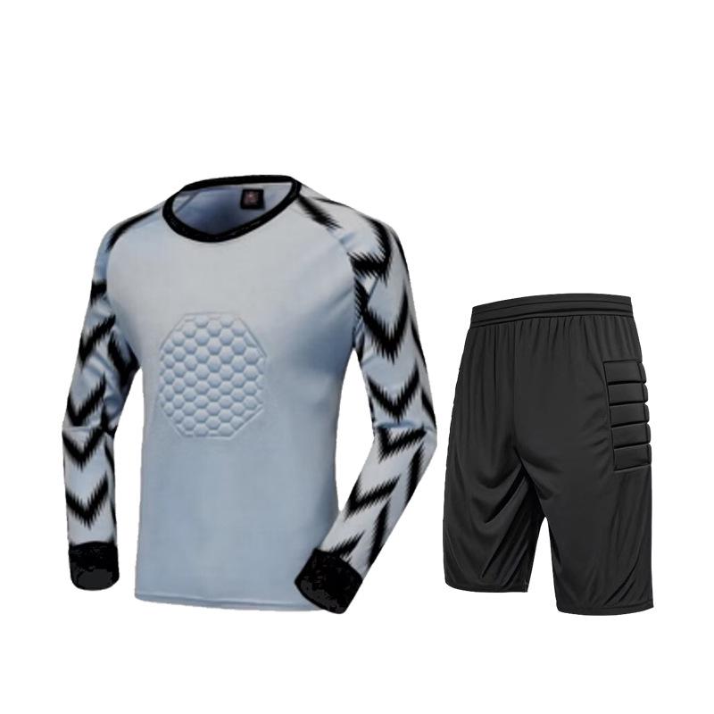 Goalkeeper Uniform with Anti-Fall and Anti-Collision Sponge Padding for Football Training