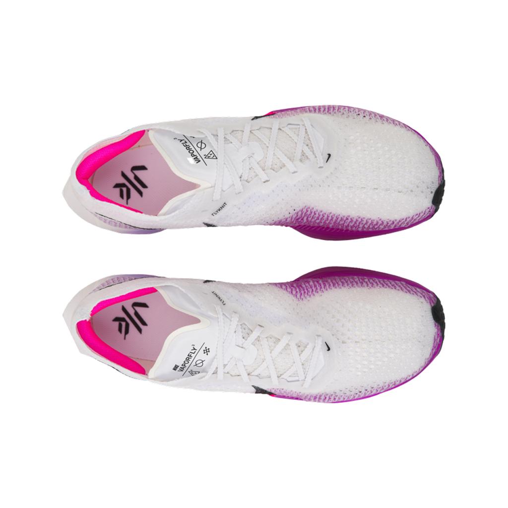 Nike ZoomX VaporFly Next% 3 White Vivid Purple Unisex Sneakers Purple-Agate Black DV4129-104